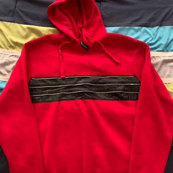 True Rock Leather Hoodie - Picture 1 of 3